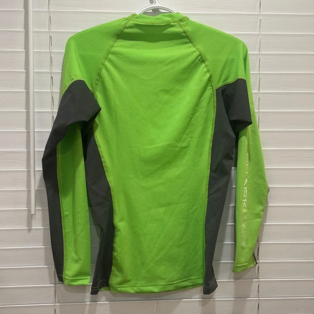 NEW Sharkskin Rapid‎ Dry Rash Guard XXS Lime Green Long Sleeve UPF 50+ Sun Shirt